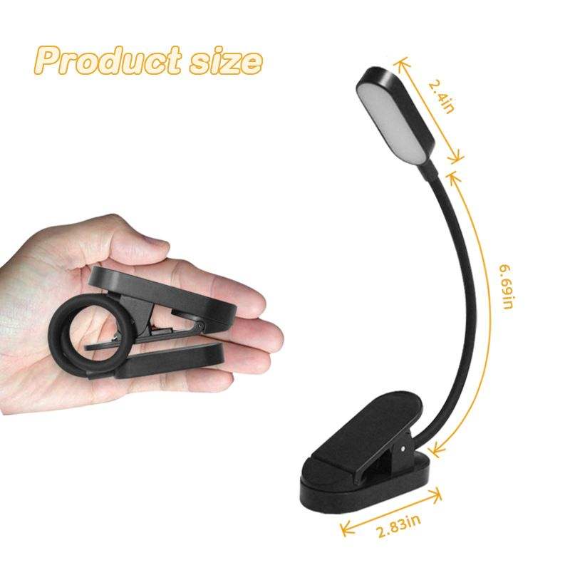 Neutral R10 9 LED Book Light - USB Rechargeable Clip-on Reading Lamp for Bedroom Office